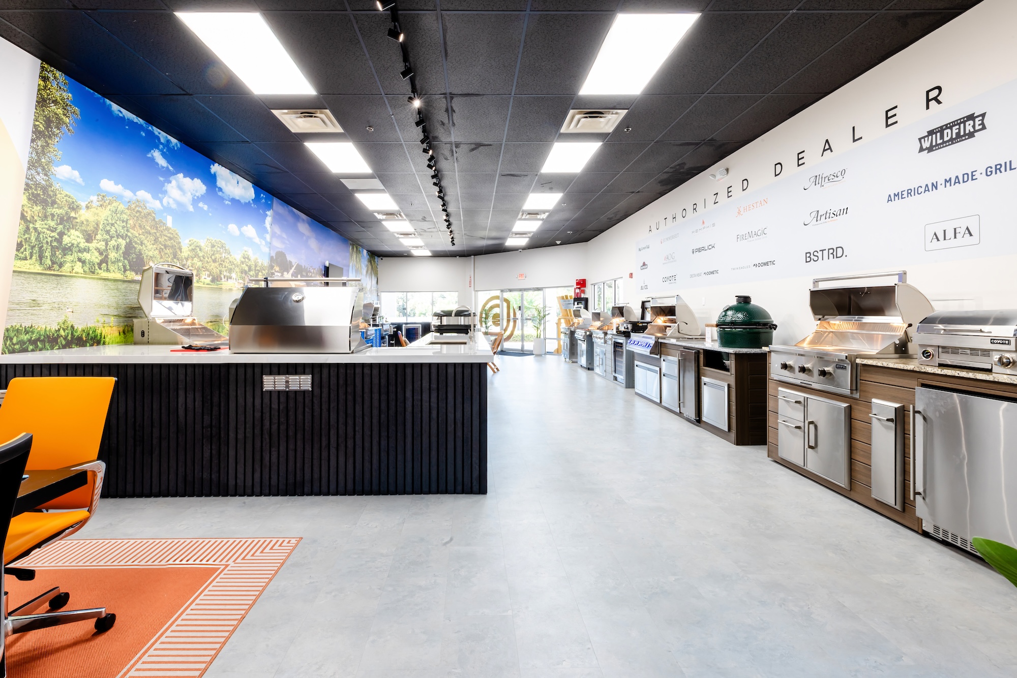 Complete Outdoor Living showroom interior